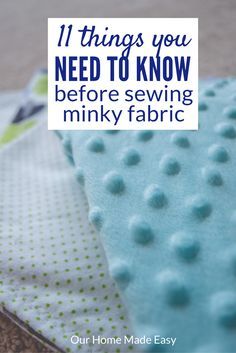 Sewing With Minky, Diy Bebe, Baby Sewing Projects, Beginner Sewing Projects Easy, Leftover Fabric, Quilting Tips, Sewing Projects For Beginners, Sewing Skills, Easy Sewing Projects