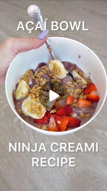 ALLISON LLOYD on Instagram: "Ninja creami acai bowl 🤤

Okay first off the ninja creami is the best invention ever and 2nd of all this is the best post workout meal I’ve had ever since I’ve started having post workout meals like 6 years ago

It’s also loaded with not only protein, but tons of nutrients my body needs 😌

Also LOOK AT THAT VOLUME!!

INGREDIENTS FOR BASE🍌🍓
acai pure packet (I get mine from Trader Joe’s)
1/2 banana 
85g vanilla Greek yogurt 
1/2 tbsp chia seeds
1/2 scoop @legion vanilla protein powder (code allison)

INSTRUCTIONS
1. Let acai packet thaw for like 20-30 minutes then combine all ingredients and mash together to get a liquid texture
2. Freeze overnight !! (This part is super important)
3. Put in ninja cream (I use smoothie bowl setting) **I will put a little mil Açaí Ninja Creami, Açaí Bowl Ninja Creami, Ninja Creami Açaí Bowl, Ninja Creami Acai Bowl, Ninja Creami Acai Bowl Recipe, Ninja Creami Smoothie Bowl Recipe, Acai Bowl Ninja Creami, Protein Acai Bowl Recipe, Ninja Creami Smoothie Bowls