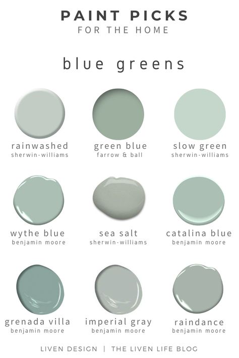 Mint Paint Colors, Favorite Green Paint Colors, Soft Green Paint Color, Blue Green Paint Colors, Best Green Paint Colors, Soft Green Paint, Blue Green Paint, Mint Green Paints, Mint Paint