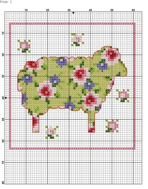 Sheep Cross Stitch, Cross Stitch Love, Pola Kristik, Easter Cross, Cross Stitch Cards, Crochet Cross, Cross Stitch Animals, Cross Stitch Patterns Free, Free Cross Stitch