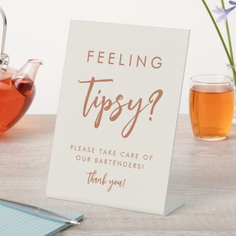 $10.99 | Boho Feeling Tipsy Wedding Bartender Tips Sign #fall wedding, wedding table signs, rust wedding, feeling tipsy, bartender tips, wedding bartender, bartender sign, wediding bar sign, wedding tips, desert wedding Feeling Tipsy Sign, Budtender Wedding, Bartender Tips, Wedding Bartender, Wedding Puns, Unique Wedding Signs, Bar Sign Wedding, Rust Wedding, Wedding Table Signs