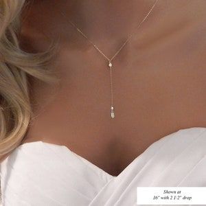 Silver Prom Jewelry, Diamond Lariat Necklace, Necklace Prom, Prom Necklaces, Gold Bridal Necklace, Gold Lariat Necklace, Formal Jewelry, Bride Necklace, Prom Accessories