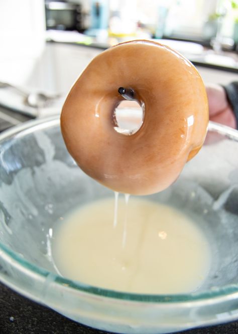 How to Make the Perfect Glazed Donuts | Sprinkle of This How To Make Glaze Icing For Donuts Recipes For, Glaze For Doughnuts Recipes, Glaze For Donuts Recipe Easy, Homemade Glazed Donuts Recipe Easy, Glazes For Donuts Recipes For, Homemade Donut Icing, Donuts Icing Recipe, Doughnuts Glaze Recipe, How To Make Donut Glaze Icing