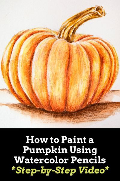 Step-by-step tutorial created for beginners getting started with watercolor pencils! How to use watercolor pencils for realistic results. Subscribe to my YouTube channel for new art videos every single week: Art tips, drawing and painting tutorials, mindset and encouragement for artists. #watercolourpumpkinsautumn #fallartwork #howtousewatercolourpencils #watercolourpenciltutorialforbeginners #howtodrawapumpkin #watercolourpencilpumpkin Watercolor Pencil Tutorial, Pencil Art For Beginners, Practice Sketching, Watercolor Pencils Techniques, Pumpkin Tutorial, Pencil Tutorial, Pumpkin Watercolor, Pastels Art, Water Color Pencils