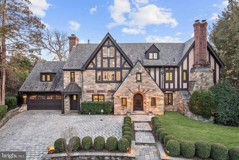 Tudor Revival, Dc United, Tudor Style Homes, Stately Homes, Port Royal, Curved Staircase, Tudor House, Tudor Style, Stately Home