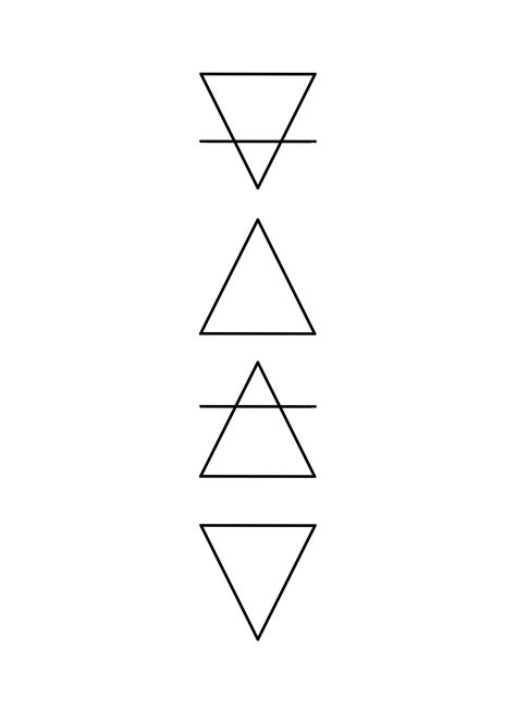 elements tattoo small Triangle Line Tattoo, Four Elements Tattoo Symbols, 4 Elements Tattoo Minimalist, Element Tattoos, Four Elements, 4 Elements Tattoo, Four Elements Tattoo, Element Tattoo, Elements Tattoo