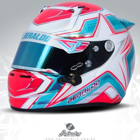 Karting Helmet Design Ideas, Karting Helmet Design, Racing Helmet Design Painting, Race Car Helmet, F1 Helmet Design, Karting Helmet, Future Helmet, Pony Sona, Car Racing Helmet