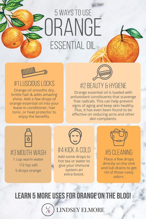 Orange Essential Oil Benefits, Orange Essential Oil Blends, Young Living Essential Oils Recipes, Essential Oils Guide, Essential Oils Health, Yl Essential Oils, Sweet Orange Essential Oil, Essential Oil Blends Recipes, Essential Oil Mixes