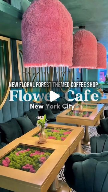 Excursion Doctor | NYC Activities • Restaurant • Hotel  Guide on Instagram: "NEW Floral Themed Cafe In New York City 🌸👇🏾  Sahola Coffee is a beautiful new cafe gem that has a unique and beautiful whimsical aesthetic.  ☕️The coffee shop serves some unique a fun cold beverages, coffees with a special twist (or you can get your regular coffee blend), plus they have light bites and yummy pastries  to enjoy.  💐The space is small but perfect and cozy! Their beautiful tables with moss ball designs embedded is such a special touch and it’s a great cafe to work from home in New York City.  📍WHERE: Sahola Coffee 108 E 31st   🗽Follow @theexcursiondoctor for more best things to do in New York City. . . . . . . #foodnews #foodadventure #nycfoodgals #nycfoodies #nyctravel #nyctraveltips #restauran Coffee Shop Ideas Cozy, Coffee Shop Ideas Unique, Small Coffee Shop Design, Yummy Pastries, Coffee Shop New York, Cafe In New York, Nyc Activities, Whimsical Aesthetic, Moss Ball