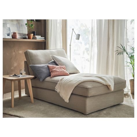 KIVIK Chaise - Hillared beige - IKEA Kivik Chaise, Zen Bed, Ikea Kivik, Value City Furniture, Design Line, Wood Headboard, Platform Bed Frame, Mattress Sizes, Front Room