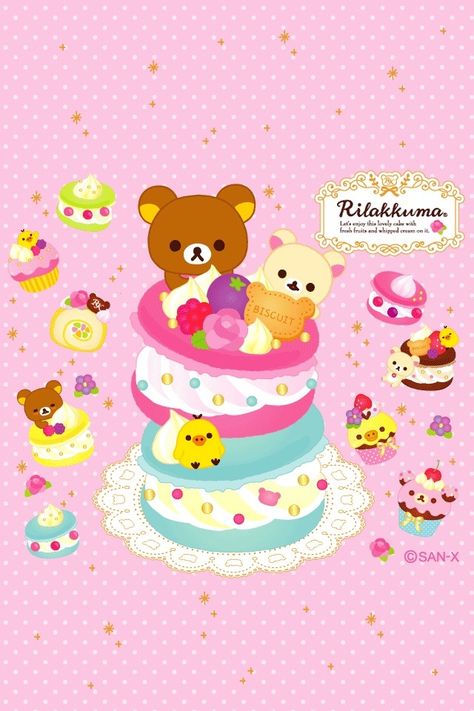 Rilakkuma wallpaper Rilakuma Wallpapers, Rilakkuma Wallpaper, Kawaii Wallpapers, Art Kawaii, Kawaii Illustration, Sanrio Wallpaper, Japanese Characters, Kawaii Shop, Kawaii Wallpaper