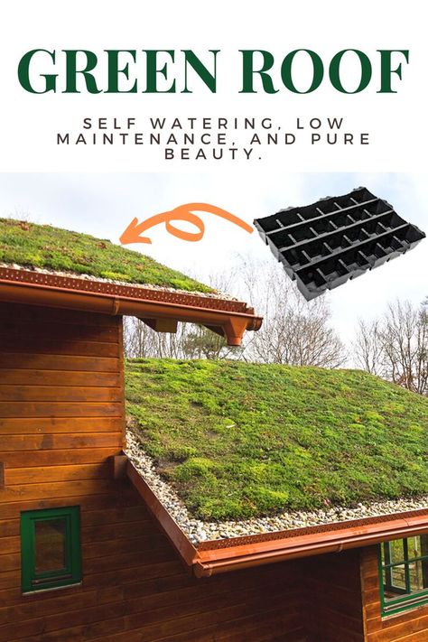 Create your own green roof | Green roof, Green roof house, Green roof design Green Roof Tiny House, Grass Shed Roof, Grass Roof Shed, Green Roof Pergola, Green Roof Shed, Living Roof Shed, Grass Roof House, Green Tile Roof, Green Roof Detail