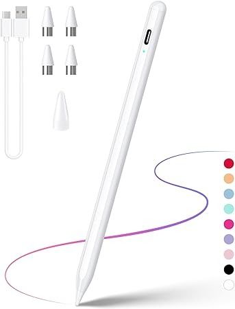 Amazon.com: Stylus Pen, Active Stylus Pen Compatible for iOS and Android Touchscreens/Phones, Rechargeable Stylus Pen with Dual Touch Screen, Stylus Pencil for Apple/Android/Tablet, 16.5CM,White : Cell Phones & Accessories Phone Pen, Ipad Stuff, Tablet Samsung, Pen Tablet, Comfortable Life, Computer Camera, Stylus Pens, Stylus Pen, Android Tablets