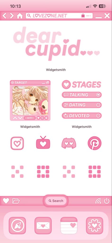 inspired by fiftyfifty’s cupid song! :) linked to google drive. Iphone Ios Layout Ideas, Cute Phone Screen, Layout Wallpaper, Phone Backgrounds Ideas, Phone Decorations, Cute Phone Ideas, Phone Inspiration Pink, Sanrio Phone Layout, Phone Inspiration Lockscreen