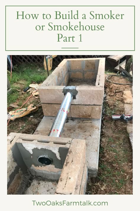 Cinder Block Smoker Diy, Home Made Smoker How To Build, Homemade Smoker Plans, Backyard Patio Landscaping, Backyard Smokers, Build A Smoker, Backyard Bbq Pit, Smoker Designs, Smoker Plans