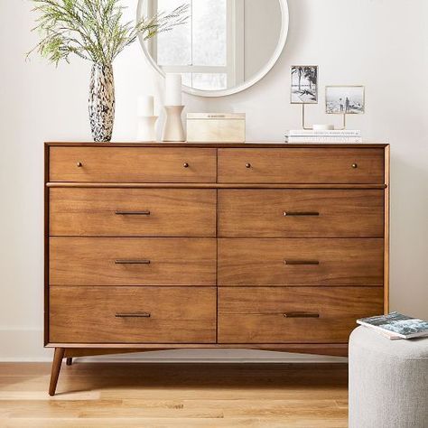 Contemporary Dresser, Mid Century Bedroom, 8 Drawer Dresser, 7 Drawer Dresser, 6 Drawer Chest, Modern Dresser, 6 Drawer Dresser, Dressers And Chests, West Elm