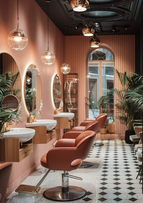 Vintage Salon Decor, Beauty Salon Interior Design Ideas, Salon Suite Decor, Vintage Beauty Salon, Hair Salon Interior Design, Salon Interior Design Ideas, Beauty Salon Interior Design, Hair Salon Design, Hair Salon Interior