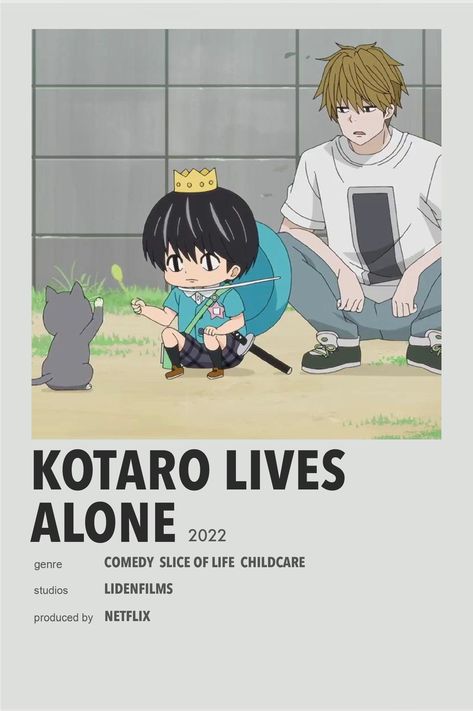 Kotaro Living Alone, All Out Anime, How Met Your Mother, Anime List, Minimalist Posters, Anime Printables, Anime Watch, Anime Recommendations, Movie Covers