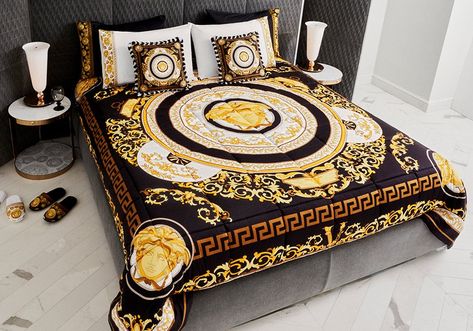 Versace Home Luxury Bed & Bath Linen | Online Store EU Versace Towels, Versace Home Decor, Versace Furniture, Versace Bedding, House Of Versace, Homescreen Wallpaper Ideas, Hat Jewelry, Barbie Dolls Diy, Rich Home