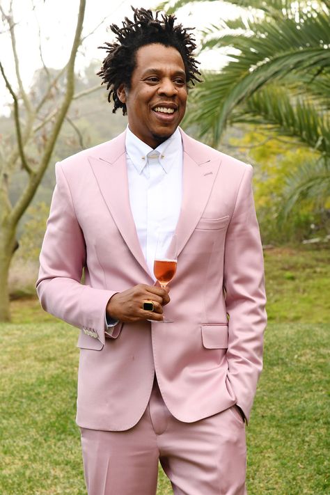 JAY-Z Claps Back at Fan Who Calls His Roc Nation Party Suit Pink: 'It's Mauve' Rhythm And Poetry, Roc Nation, Clap Back, Beyonce And Jay Z, Beyonce And Jay, Kevin Hart, Blue Ivy, Party Suits, Pink Suit