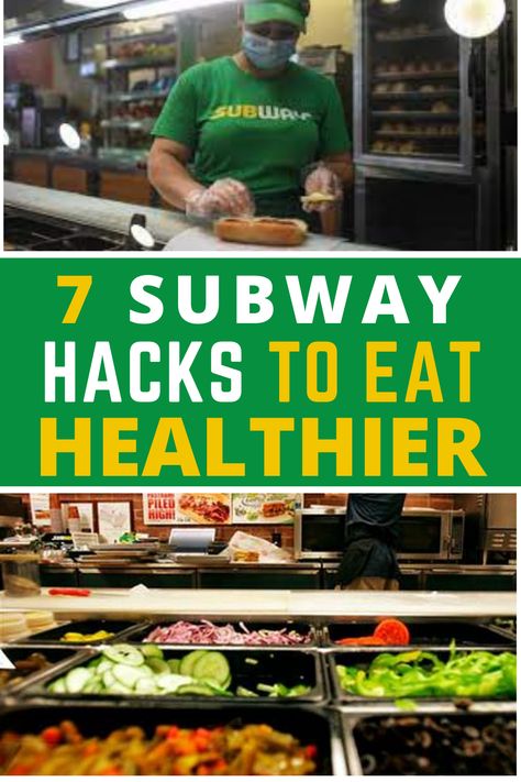 7 ways to make subway sandwiches healthier Subway Salad Ideas, Subway Order Ideas Healthy, Subway Diet Plan, Subway Healthy Choices, Low Calorie Subway, High Protein Subway, Subway Salad Recipes, Healthy Subway Orders, Subway Sandwich Order Ideas