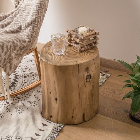 Log coffee table