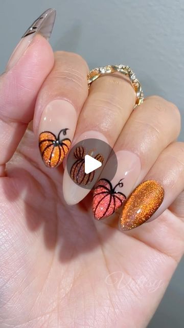 Vettsy on Instagram: "🎃 Cat Eye Pumpkin Spice Nails for an early Halloween Vibe 👻 Will you wear it for you next set? 💅

🛒Products Used:
✨Base-Hema-Free Gel-Ginger
✨Pumpkin-Spectrum Cat Eye-SP06
✨Lines-Hema-Free Gel-Nightdream

👉 Shop the same nail supplies via my bio or visit vettsy.com

Follow @vettsystore & @vettsynails for more nail inspiration 🧚‍♀️

👭Tag friends who would like this👭

#vettsynails #nailsathome #pumpkinnails #pumpkinspice #autumnnails #halloweennails #nailinspo #cutenails #halloweennailart #cateyenails" Autumn Nails Cat Eye, Halloween Cat Eye Nails, Cat Eye Halloween Nails, Eye Pumpkin, Spice Nails, Gel Manicure Designs, Pumpkin Nail Designs, Pumpkin Spice Nails, Early Halloween