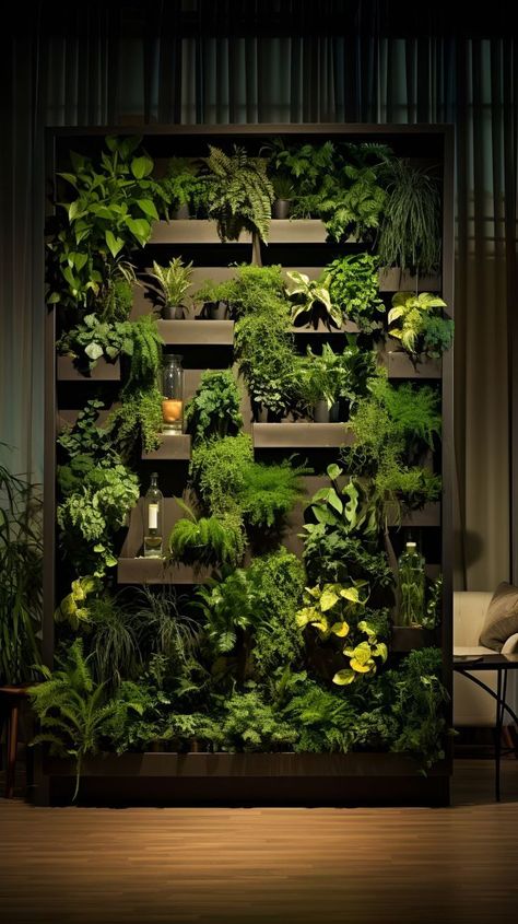 Living Wall Planter, Green Wall Design, Garden Perennials, Wall Hanging Decorations, Artificial Green Wall, Indoor Plant Wall, Herb Wall, Vertical Garden Indoor, Vertical Garden Wall