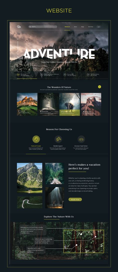 Travel Landing Page, Poster Design Kids, Travel Website Design, Food Web Design, Website Design Inspiration Layout, Creative Website Design, Webdesign Inspiration, Ui Design Website, Creative Web Design