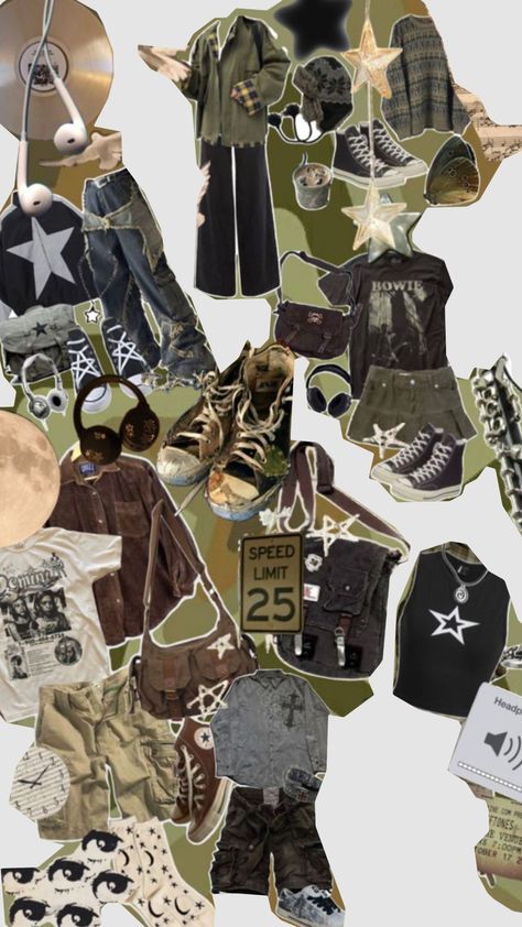 #grunge Earthy Grunge Aesthetic, Indie Grunge Aesthetic Outfits, Earth Tone Grunge, Grunge Moodboard, Hobbit Core, Indie Grunge Aesthetic, Neat Outfits, Artsy Grunge, Earthy Grunge