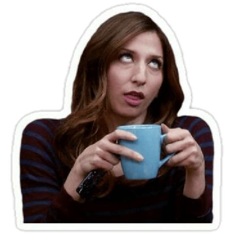 Brooklyn Nine Nine Funny, Gina Linetti, Snapchat Stickers, Brooklyn 99, Tumblr Stickers, Meme Stickers, Brooklyn Nine Nine, Eye Roll, Cool Stickers