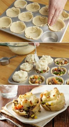 Muscle Breakfast, Muffin Pan Recipes, Pasti Fit, Tin Recipes, Shepherds Pie Recipe, Muffin Tin Recipes, Protein Recipes, Think Food, Mini Pies