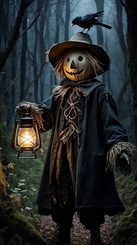 Scarecrow Character, Rustic Halloween Decor, Scarecrow Costume, Scary Halloween Decorations Diy, Rainy Day Aesthetic, Rustic Halloween, Halloween Scarecrow, Halloween Wallpaper Cute, Halloween Artwork