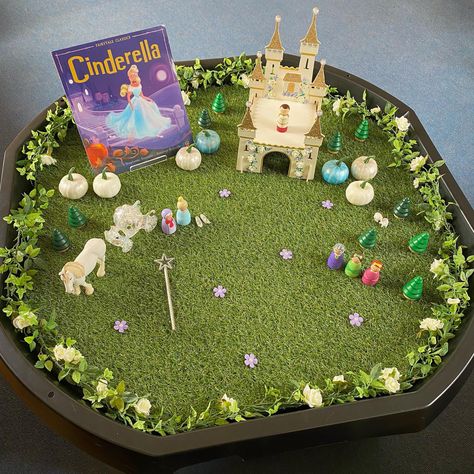 Eyfs Cinderella Activities, Fairy Tale Tuff Tray Ideas, Cinderella Eyfs Activities, Cinderella Eyfs, Eyfs Small World, Fairy Tale Birthday Party, Prince Snow White, Small World Area, Small World Ideas