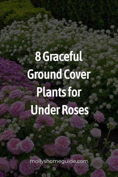 Discover a variety of ground cover plants perfect for adding beauty and functionality to your garden. From evergreen groundcovers to flowering options, find the best selection for under roses, in sun or shade. Explore perennial choices that choke out weeds and create a stunning moss lawn backdrop. Upgrade your outdoor space with these top ground cover plants today! Ground Cover That Chokes Out Weeds, Groundcover Landscaping, Best Ground Cover Plants, Rose Companion Plants, Moss Lawn, Bnb Ideas, Evergreen Groundcover, Ground Cover Roses, Coral Bells Heuchera