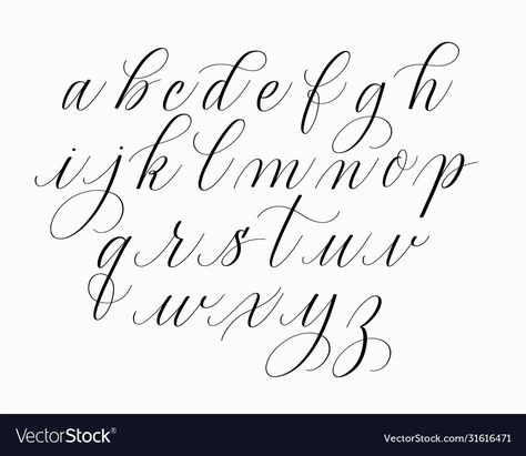 Calligraphy Uppercase Alphabet, Lower Case Letters Fonts, Lower Case Calligraphy Alphabet, Lower Case Cursive Letters Tattoos, How To Flourish Letters, Fancy Letters Fonts Calligraphy, X In Calligraphy, Wedding Fonts Alphabet Hand Lettering, Fake Caligraphy Alphabet Hand Lettering