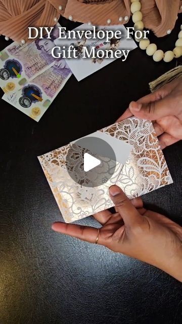 Craft With Haza on Instagram: "How To Make DIY Envelope For Gift Money  . . . . . #diy #instareels #giftideas #tutorial #howtomake #howto #giftwrapping #craft #crafttutorial #diycrafts #gift #diyenvelope #stepbystep #origami #handmade #handmadecrafts #handmadegifts #creative #creativeideas #creativediy #christmas #christmasgiftideas #teachersgifts #envelope #craftideas" Money Wallets Handmade, Diy Envelopes From Paper For Money, Money Gift Envelope Ideas, How To Wrap Money For Christmas Gift, Diy Money Envelopes Gift, Paper Money Envelope Diy, Fancy Envelopes Diy, How To Make A Money Envelope, Diy Money Envelopes How To Make