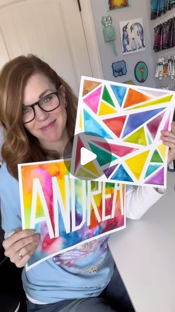 Andrea Nelson (@andrea.nelson.art) • Instagram photos and videos Tape Resist Watercolor Painting, Tape Name Painting, Cool Elementary Art Projects, Water Color Paint Craft For Kids, One Day Art Lessons Elementary Fun Activities, Liquid Watercolor Projects For Kids, Watercolor Art Preschool, Watercolor Resist Painting, Color Mixing Art Projects For Kids