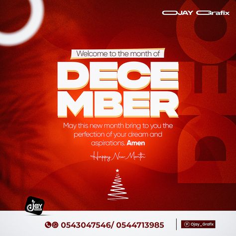 December Flyer Design December Flyer Design, Happy New Month December, New Year Flyer Design, Money Design Art, New Month Flyer, Charity Poster, Christmas Promo, Church Media Design, Happy New Month