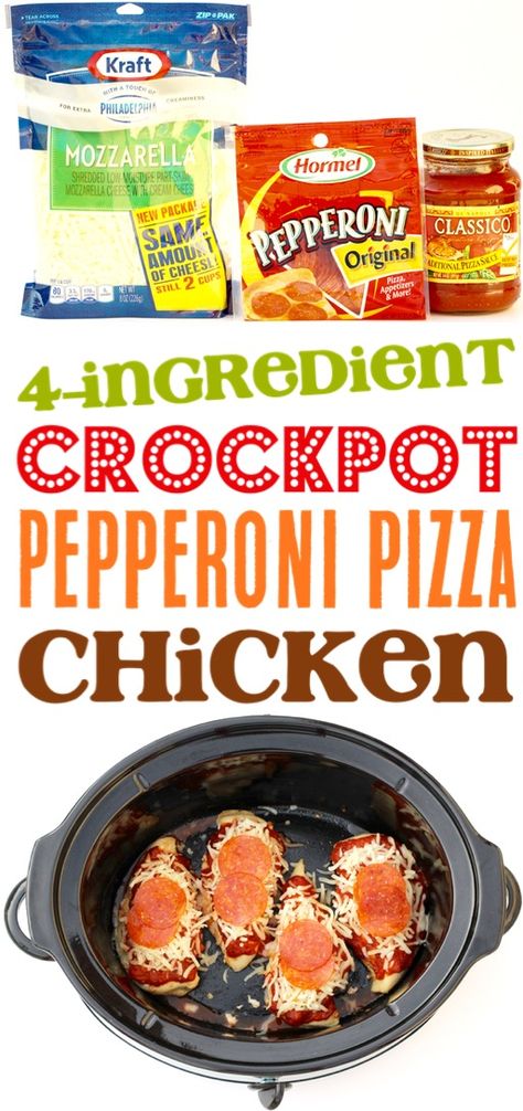 Crockpot Italian Chicken Recipes Easy Slow Cooker Pepperoni Pizza Chicken Recipe Pizza Crockpot, Italian Chicken Recipes Easy, Pepperoni Pizza Chicken, Crockpot Italian, Pepperoni Chicken, Italian Chicken Crockpot, Pizza Healthy, Recipe Crockpot, Pizza Chicken