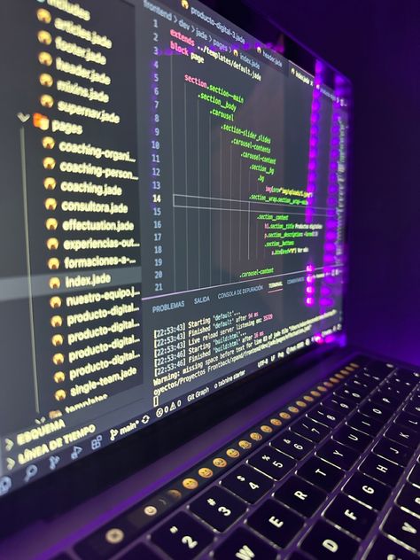 #coding #code #macbook #frontend #development #developer #developing #javascript #css #html Frontend Developer Wallpaper, Game Development Aesthetic, Code Girl, Coder Girl, Code Aesthetic, Digital Forensics, Coding Games, Learn Computer Science, Computer Photo