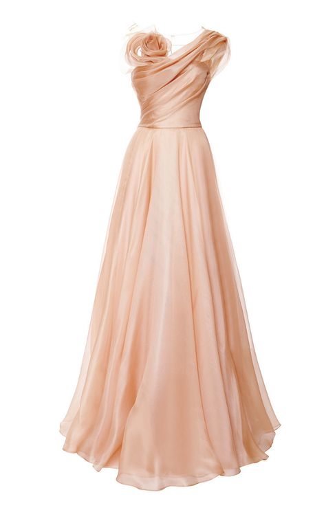 Click product to zoom Vestidos Nude, Marchesa Fashion, Pink Evening Gowns, Marchesa Dress, Prom 2015, Silk Evening Gown, Silk Evening Dress, Debutante Ball, Pink Ball Gown