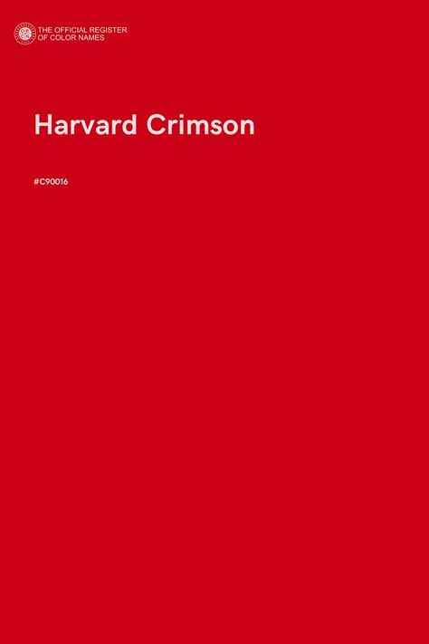 Harvard Crimson - Color Name of Hex #C90016 Red Pallet Color, Shades Of Red Color Palette, Cherry Color Palette, Colour Palette Red, Red Pallet, Red Pantone, Shades Of Red Color, Red Moodboard, Crimson Red Color