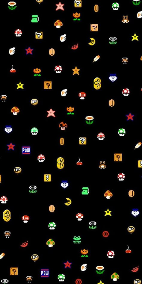 Super Mario Bros, Mario Bros, Super Mario, Ideas De Fondos De Pantalla, Phone Wallpapers, Black Background, Wallpaper Iphone, Video Game, Phone Wallpaper