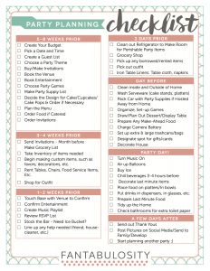 Party Planning Checklist - FREE Download http://fantabulosity.com Party Food Checklist, Crawfish Boil Party, Birthday Party Checklist, Party Planning Checklist, Holi Party, Party Checklist, Event Planning Checklist, Business Checklist, Chore List