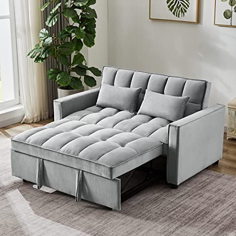 Loveseat Sofa Bed, Loveseat Sleeper Sofa, Velvet Corner Sofa, Beds For Small Spaces, Velvet Sofa Bed, Upholstery Bed, Pull Out Sofa Bed, Loveseat Sleeper, Pull Out Sofa