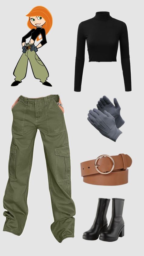 #kimpossible Pretty Halloween Costumes, Character Inspired Outfits, Disney Inspired Outfits, Halloween Costume Outfits, Kim Possible, Fantasias Halloween, Disney Costumes, Cute Halloween Costumes, Disney Inspired