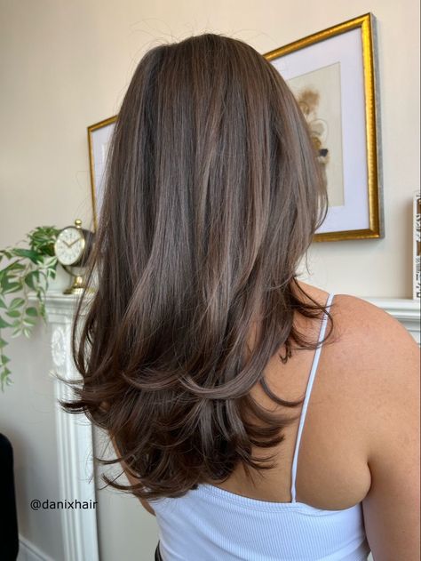 Haircut 2024, Brown Hair Looks, Brown Hair Inspo, Layered Haircuts For Medium Hair, Brunette Hair With Highlights, Hairstyles For Layered Hair, Haircut Inspo, Hair Cut Ideas, Layered Haircut