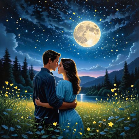 Good Night Moon Images, Lovers Wallpaper Couple, Night Moon Images, Photo Name Art, Bride Fashion Illustration, Alone In The Dark, Cool Pictures For Wallpaper, Good Night Flowers, Love Animation Wallpaper