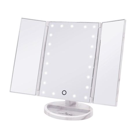 Touch Trifold Dimmable LED Makeup Mirror • Impressions Vanity Co.